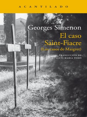 cover image of El caso Saint-Fiacre